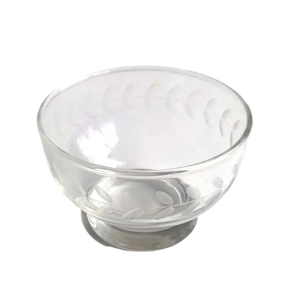 Vintage floral etched